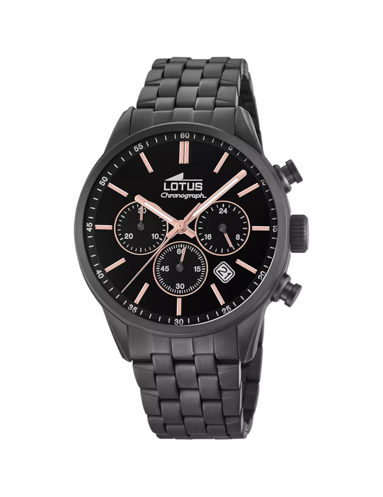 Fashion montre lotus noir homme