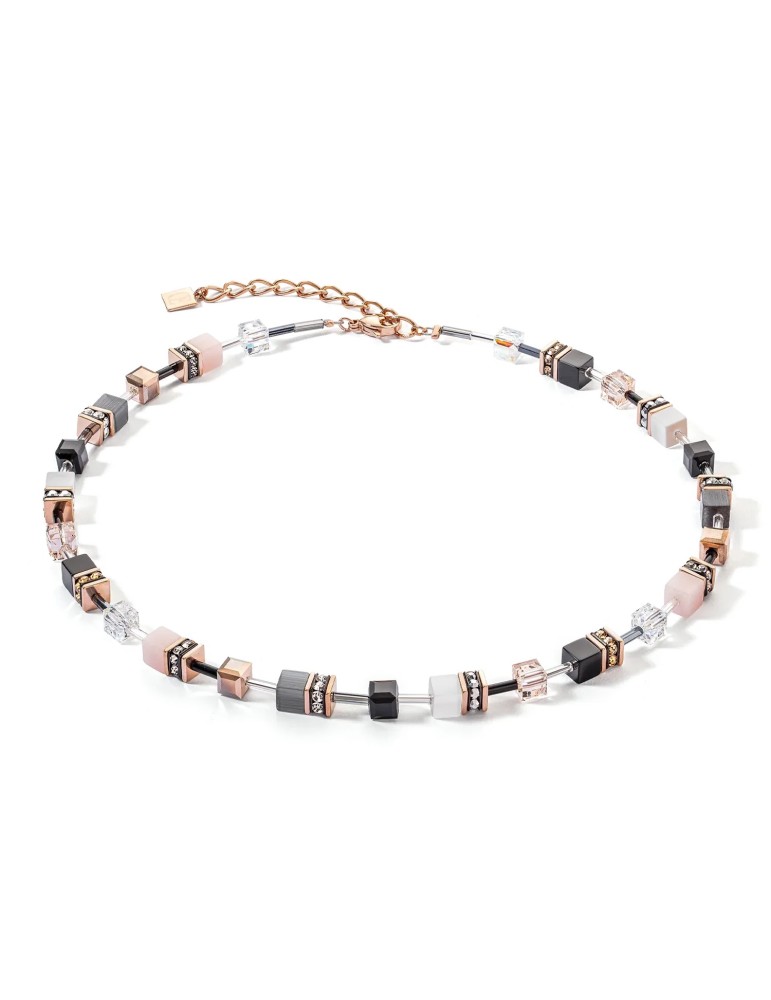 Collier Geocube or-rose doux Coeur de Lion 2838/10-1922