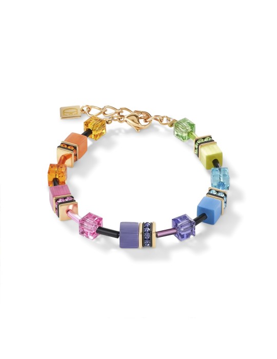 Bracelet GeoCUBE multicolore rainbow gold Coeur de Lion 2838/30-1573