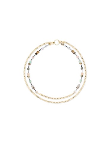 Collier GeoCUBE Iconic Boho or-multicolore 3042/10-1576