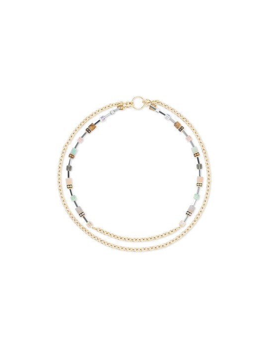 Collier GeoCUBE Iconic Boho or-multicolore 3042/10-1576