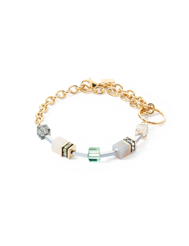 Bracelet GeoCUBE Iconic Boho or-multicolore Coeur de Lion 3042/30-1576