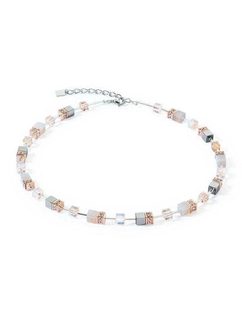 Collier GeoCUBE Iconic Precious or rose-pêche 4017/10-0235