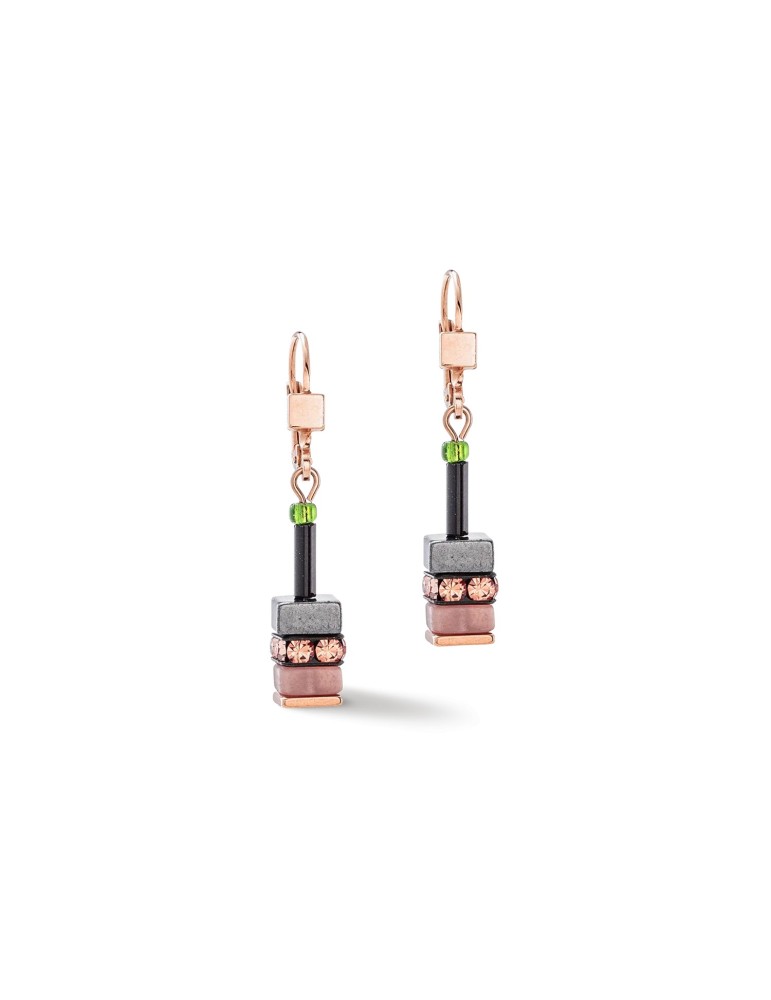 Boucles d'oreilles Sparkling Classic Elements or rose-automne Coeur de Lion 4412/20-0911
