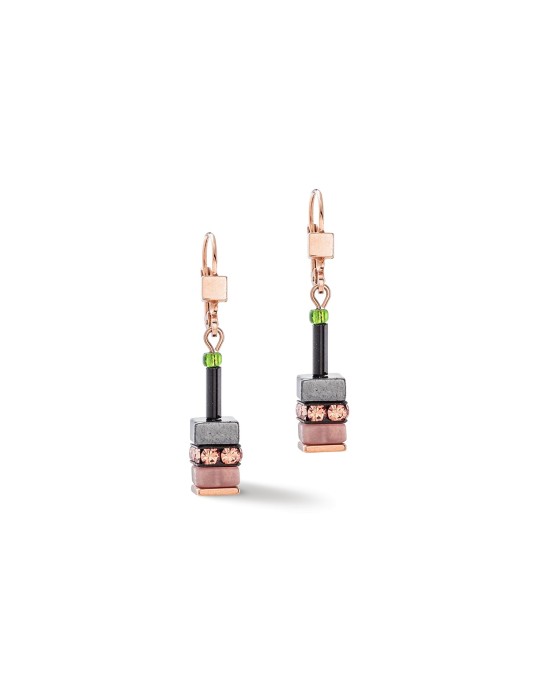 Boucles d'oreilles Sparkling Classic Elements or rose-automne Coeur de Lion 4412/20-0911