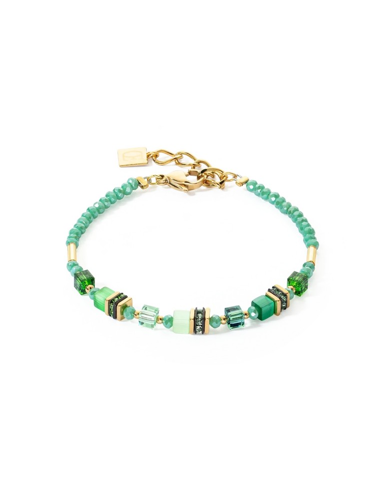 Bracelet Mini Cubes vert Coeur de Lion 4565/30-0500 Bracelet Mini Cubes vert Coeur de Lion 4565/30-0500