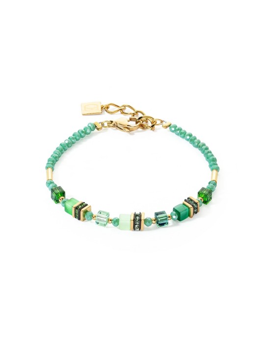 Bracelet Mini Cubes vert Coeur de Lion 4565/30-0500 Bracelet Mini Cubes vert Coeur de Lion 4565/30-0500