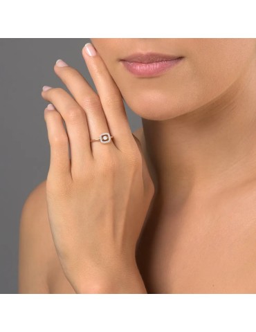Bague Filles En Or Allure Entourage en or rose 2