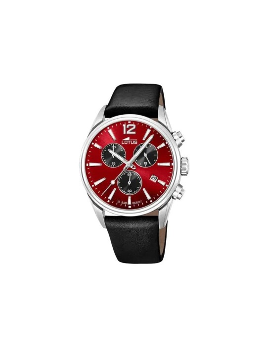Lotus 18691/2 – Montre homme chronographe cuir marron, 42 mm