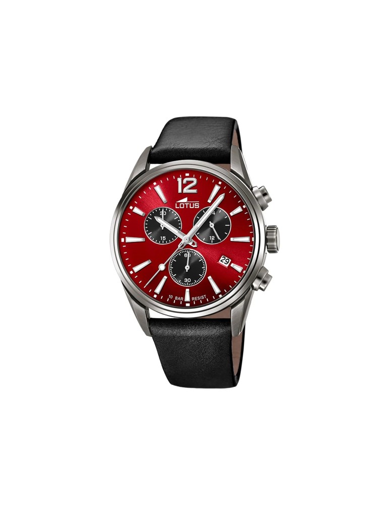 Lotus Chrono 18683/5 – Montre homme cuir bleu chronographe, 42 mm